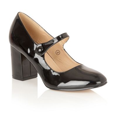 Dolcis Black 'Kyra' court shoes